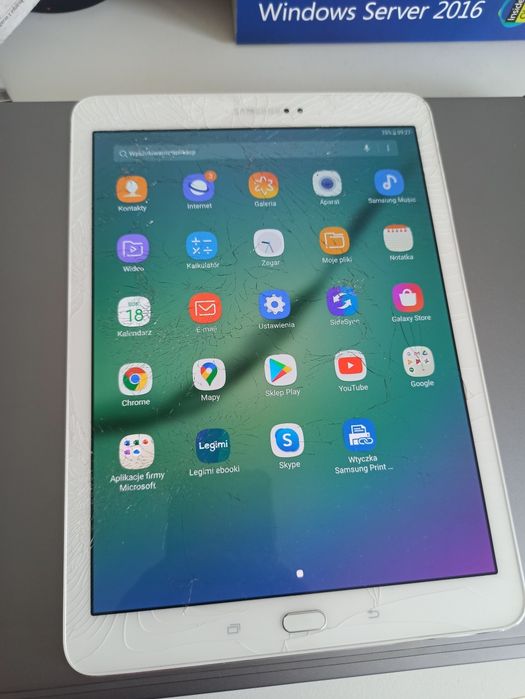 Samsung tablet SM-T810 zbita szybka home assistant ebook komiksy