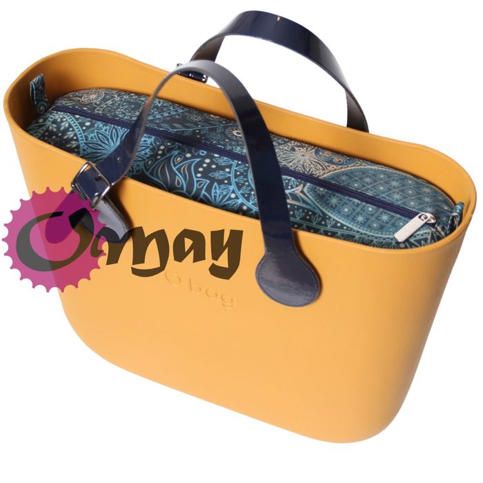 Granatowy organizer do OBAG STANDARD orient Morski 2 kieszenie OMAY