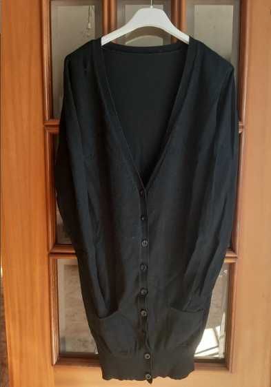 Casaco comprido de malha