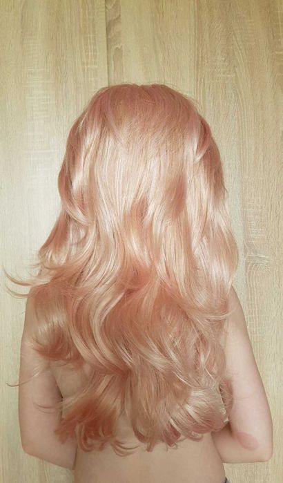 Искусственные волосы розовые