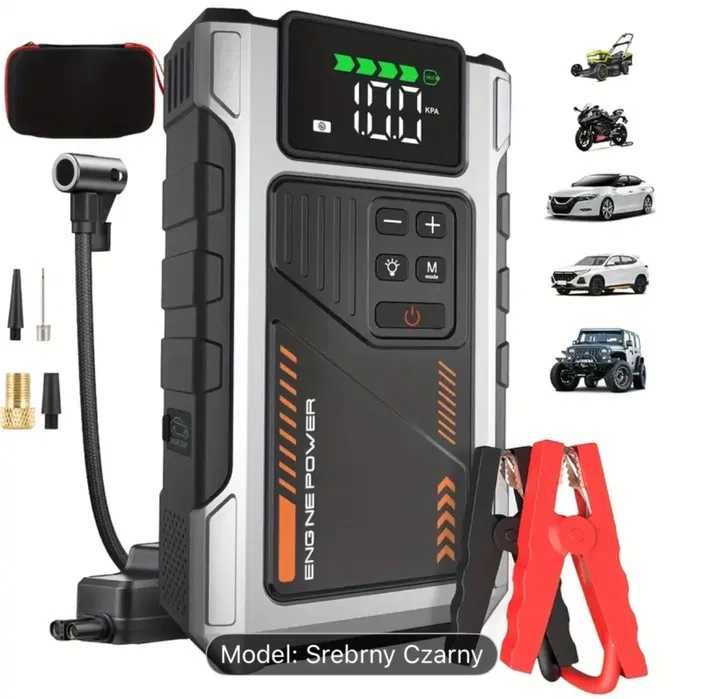 Nowy booster rozruchowy 6000A z kompresorem