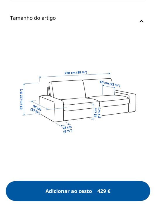 2 Sofás KIVIK IKEA | c/tratamento anti-nodoas