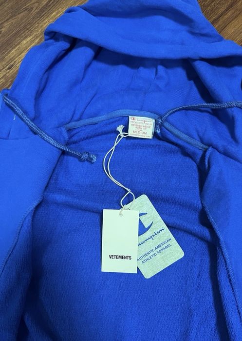 Vetements x champion zip hoodie archive opium