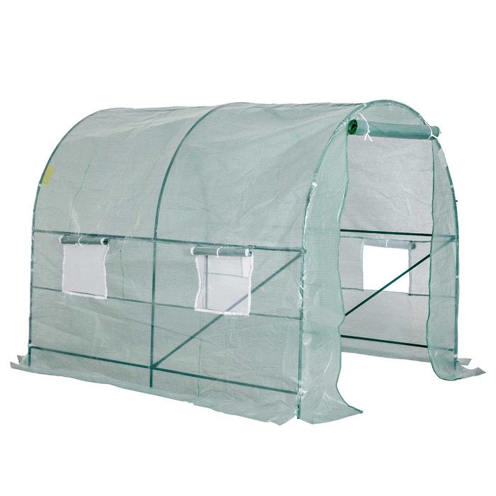 Estufa para Horta ou Jardim Transparente 250x200x200 cm com 4 Janelas