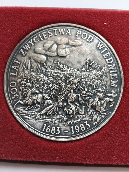 Medal platerowany Jan III Sobieski