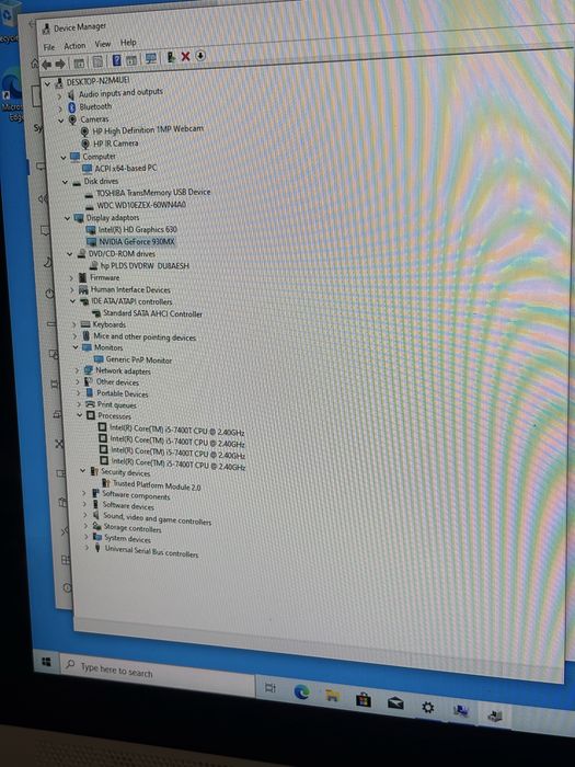 komputer hp all-in-one 24” i5 8Gb 1Tb