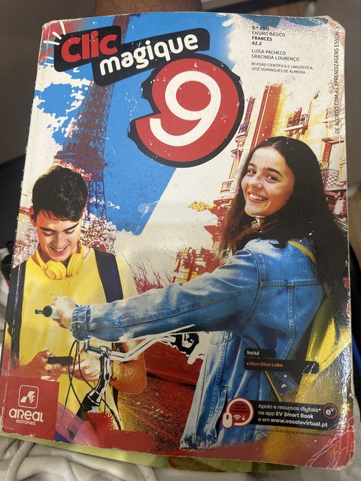 Vendo livro de frances Clic magique  9ano A2.2 Luisa pacheco