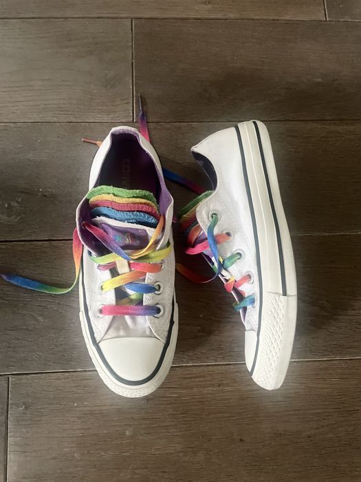 Trampki Converse All Star 36,5 białe tęczowe