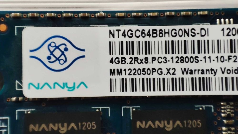 Оперативная память для ноутбука 8GВ (2х4GB DDR3- PC3-12800 1.5v)