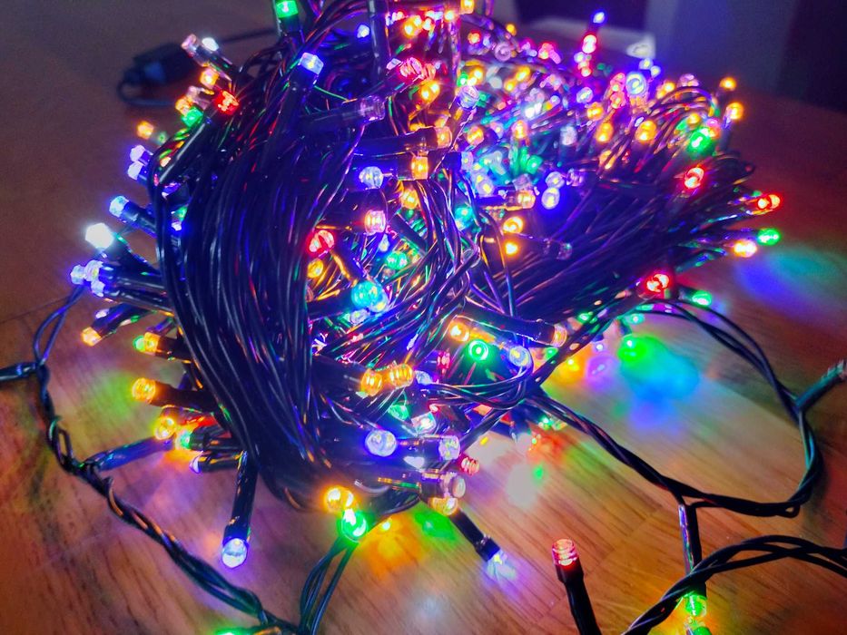 Lampki choinkowe 500 led multikolor nowe zewnętrzne i wewnętrzne 35m