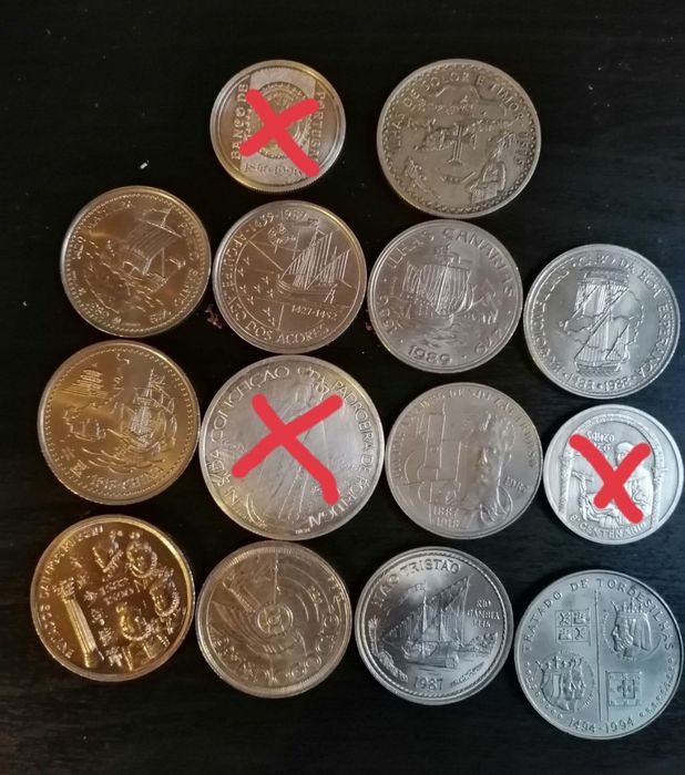 Moedas de Colecção Escudos (valores na descrição)