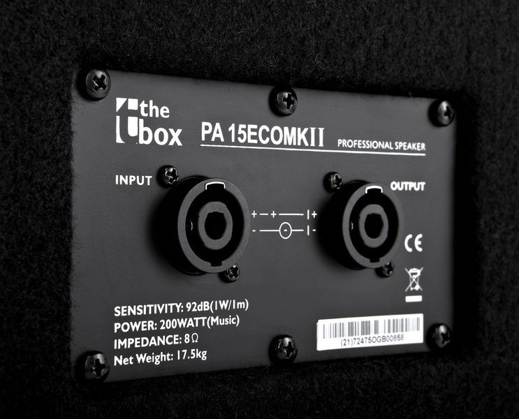 2 x Colunas passivas 15" + 3" tweeter