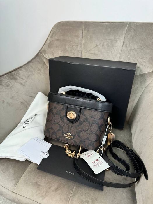 Сумка Coach Trail Bag (косметичка/box bag) / коач коуч