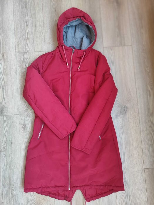 Kurtka parka wiosenna czerwona XXL