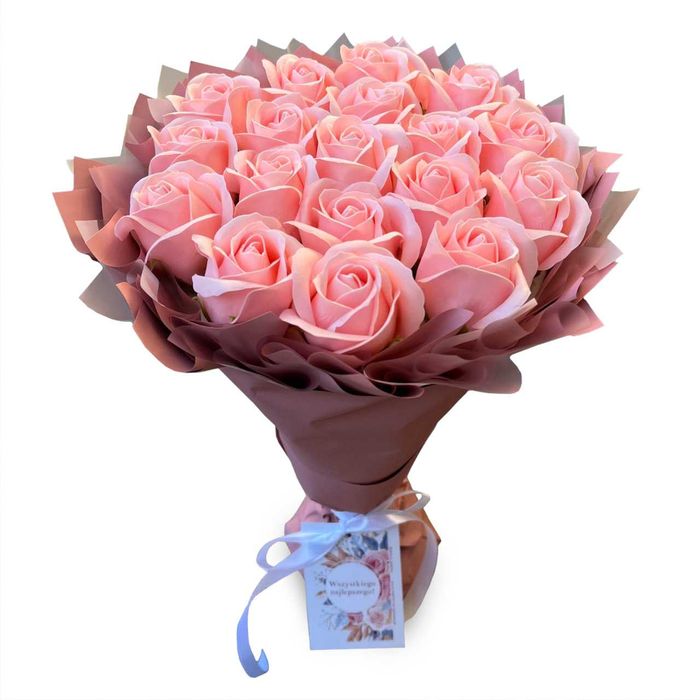 Bukiet róż mydlanych - Idealny prezent na ślub lub 18 urodziny
