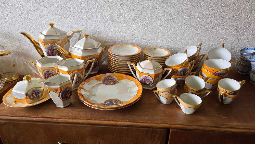 Serviço de Chá e Café Vista Alegre - Peça de Coleção Anos 20/30