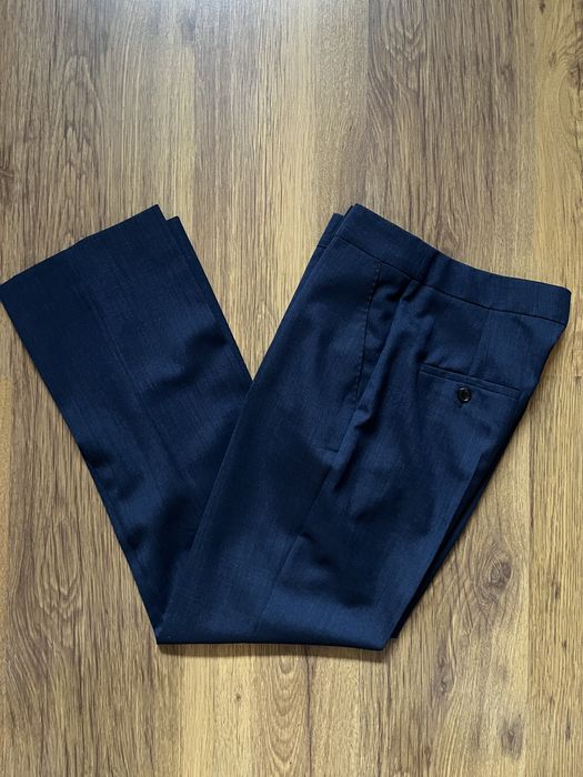 Klasyczne spodnie garniturowe Max Mara 36 wełna