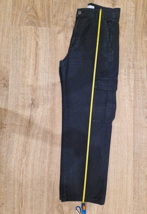 Calças pretas Cargo Pull&Bear 38