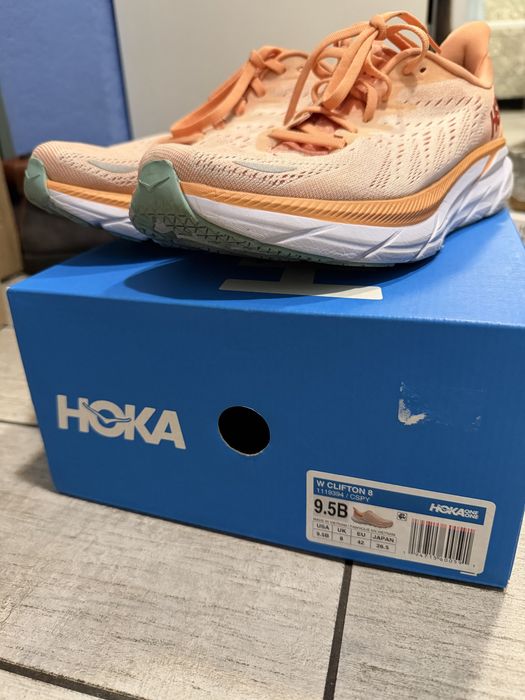 Hoka Clifton 8 бігові кросівки, розмір 42, рожеві