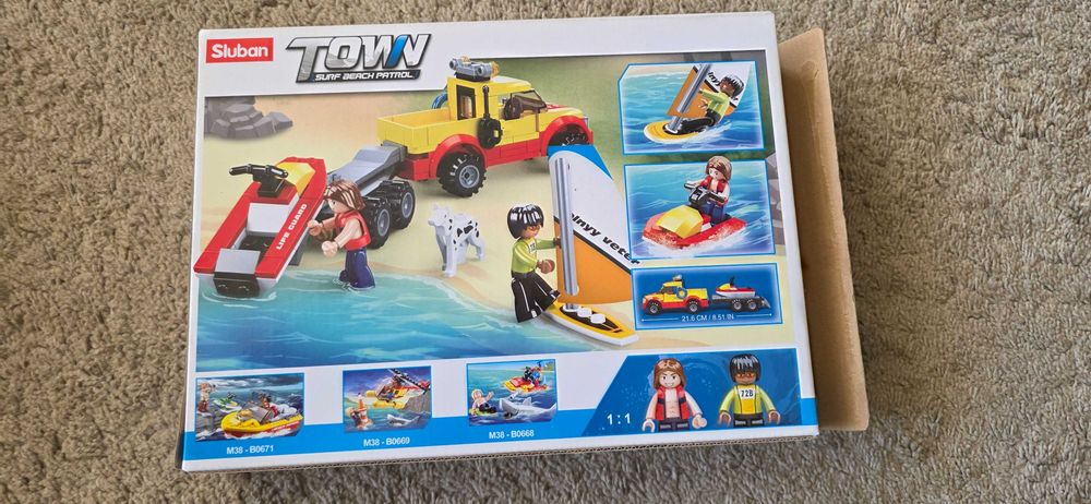 Jogo do tipo Lego Sluban TOWN Surf Beach Patrol 6-12 #NATAL