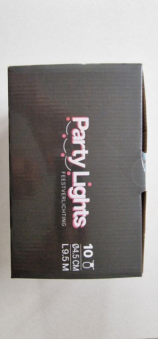 Girlanda LED Party Lights 9,5m - 10 żarówek, ciepła biel