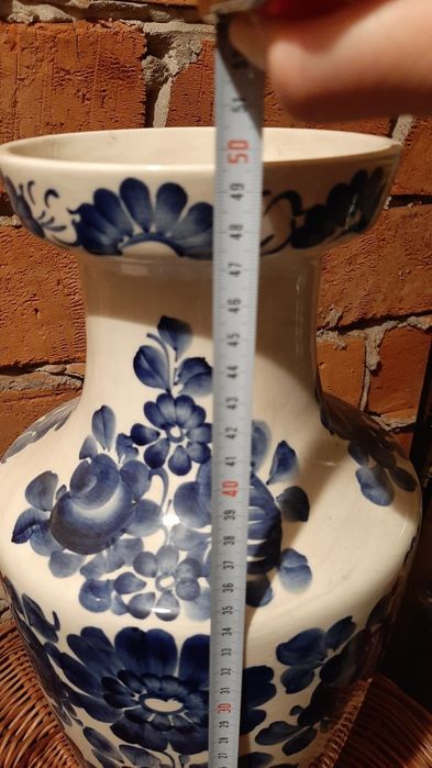 Duży Wazon podłogowy 50cm fajans