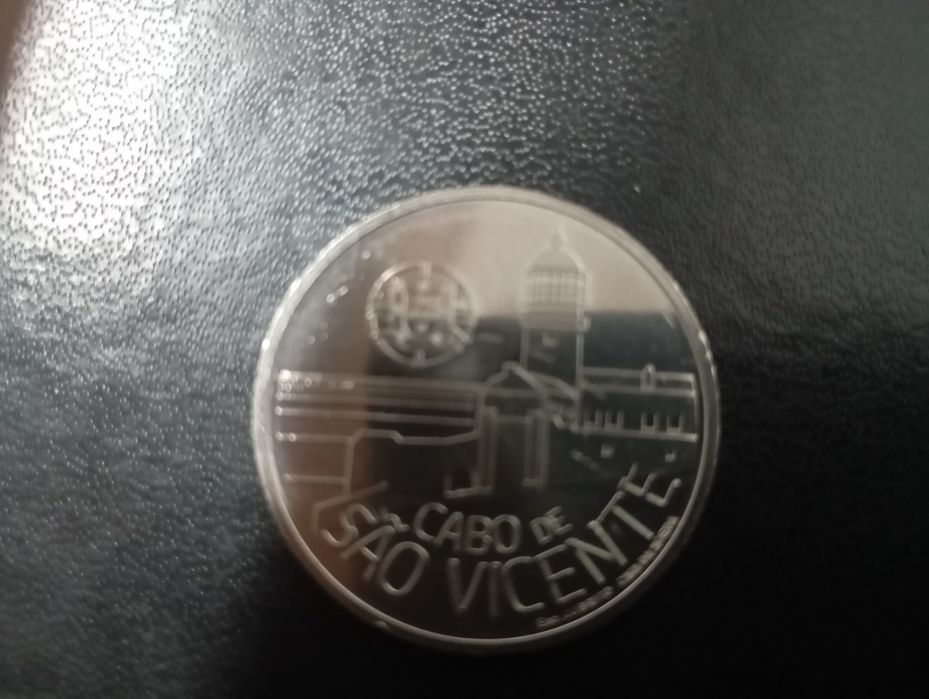 Moeda 5 euros cabo são Vicente