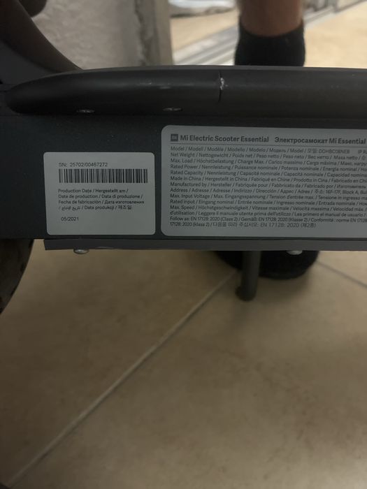 Trotinete Elétrica Xiaomi Essential – Bateria Quase Nova (8 ciclos)