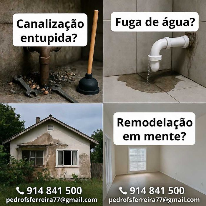 Canalização | Desentupimentos | Remodelações rápidas