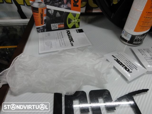 Kit de Tinta plástica removivel Foliatec em spray 2 x 400ml Preto Mate ou preto brilhante temos 30 cores em stock