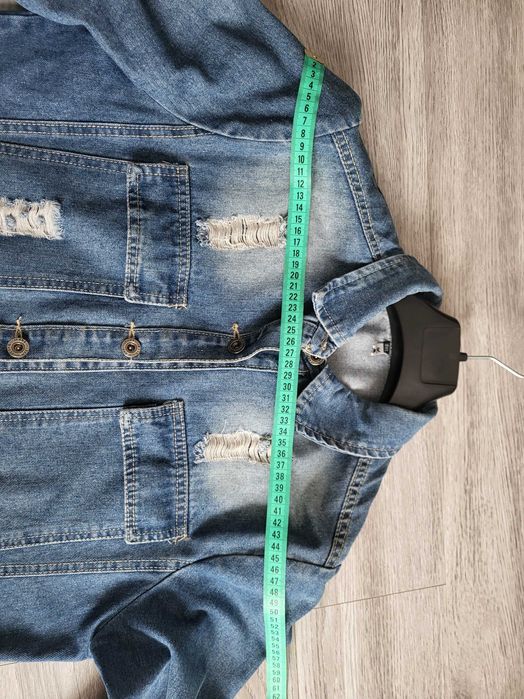 Весняна джинсова жіноча куртка 3хл