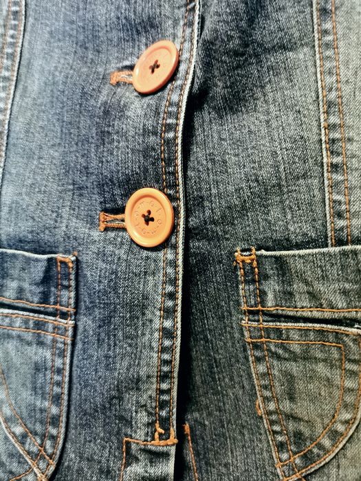 Żakiet jeansowy 38 marynarka jeans