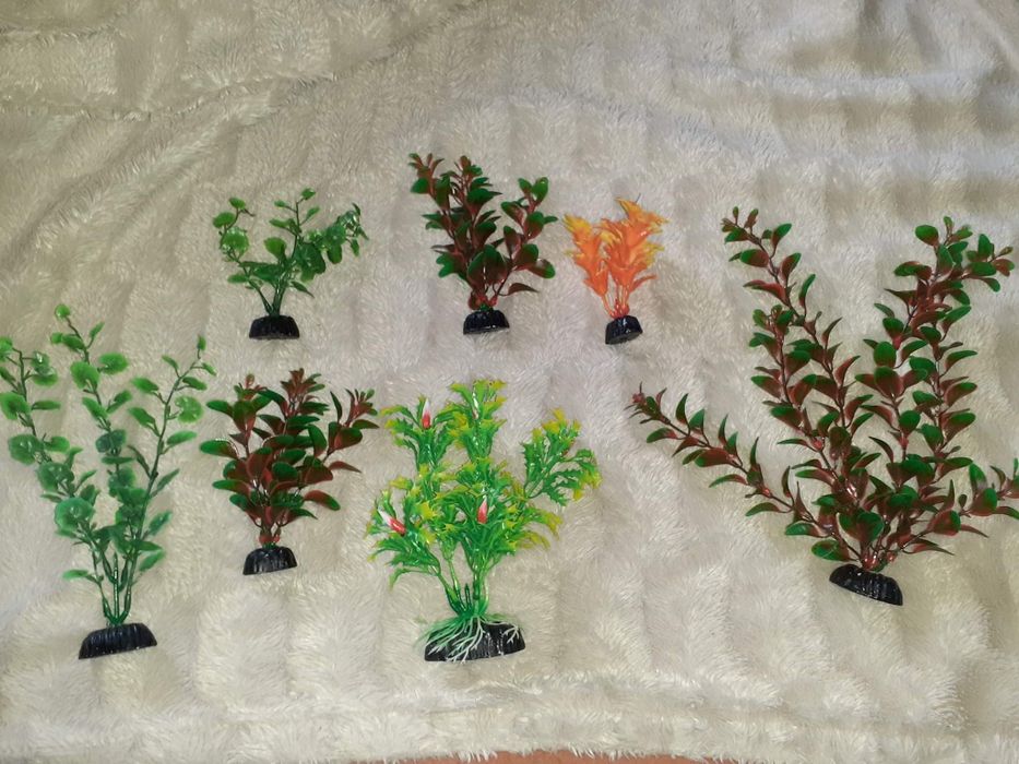 Zestaw sztucznych roślin do akwarium