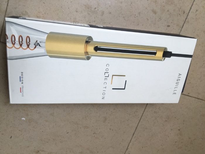 Cabo Vintage suspenso AIGUILLE metálico dourado novo (tenho 2 unidades