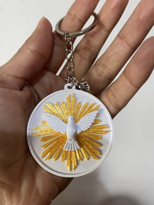 Chaveiro divino espirito santo  em 3D