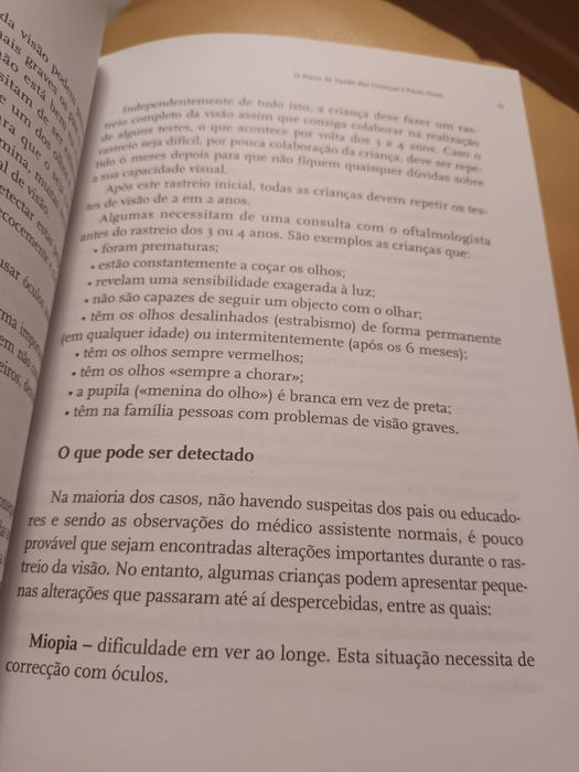 Livro: "O plano de saúde das crianças"