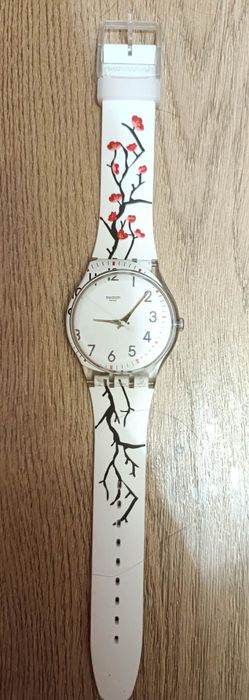 лімітований наручний жіночий годинник Swatch New Gent "Time to Spring"