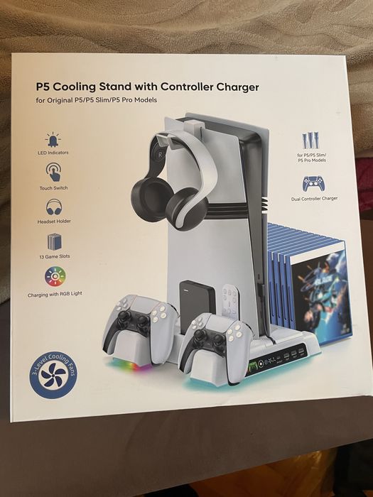 Станція охолодження для пс 5 p5 cooling stand with controller charger