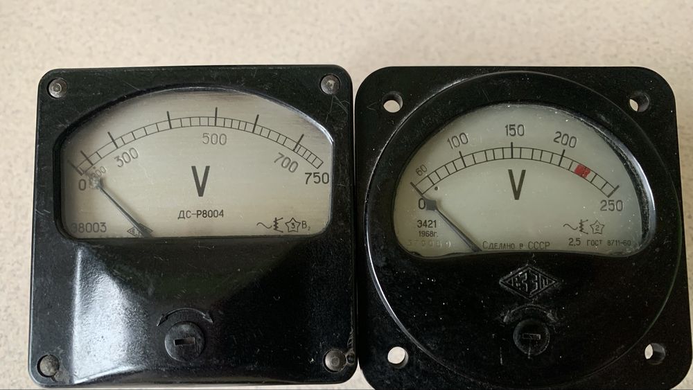 аналогові щитові вольтметри