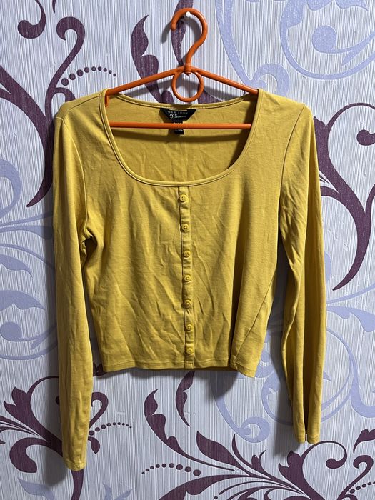 Жофто-гірчична кофта 95% бавовна