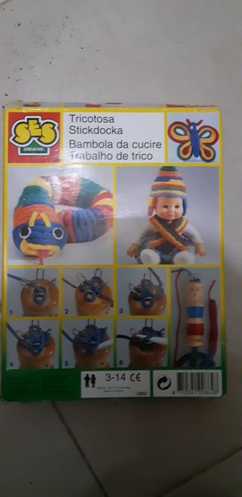 Conjunto de aprendizagem tricot vintage