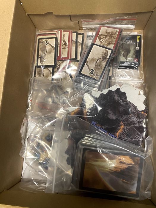 Gra planszowa Blood Rage + dodatki fanowskie, NOWA, karty w koszulkach
