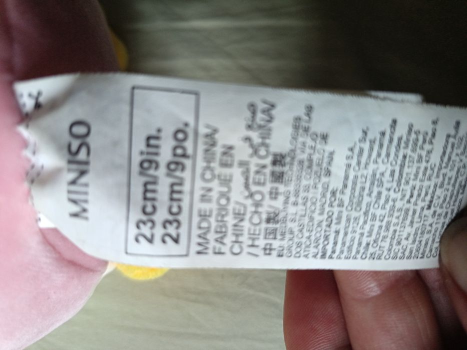 Peluche marca Miniso