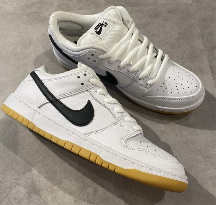 Nike Dunk Sb Black - White Gum, 37-44 Унісекс кросівки Найки