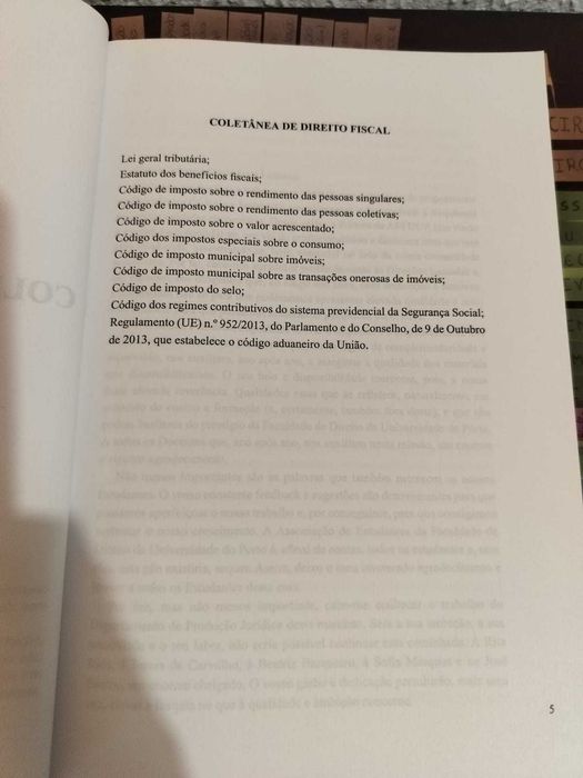 Coletânea de Direito Fiscal