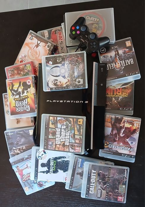Playstation 3/20 jogos/1 comando