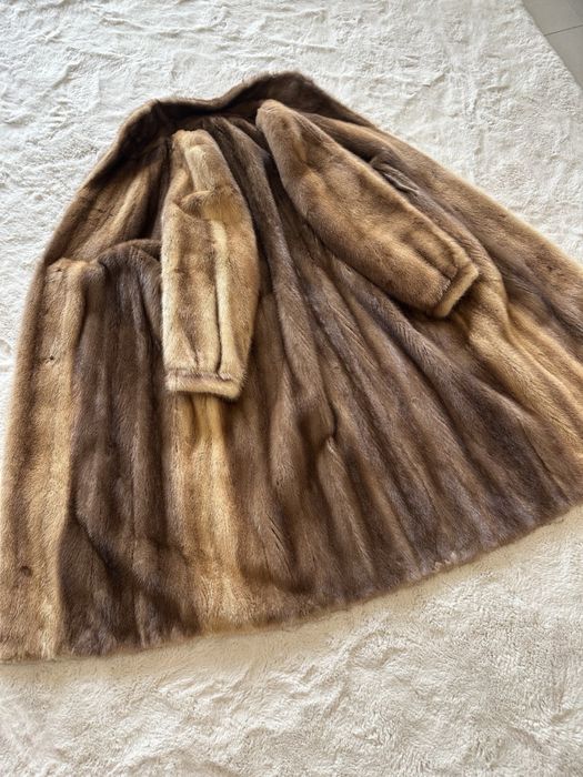 Норкова шуба, SAGA MINK, 114 см