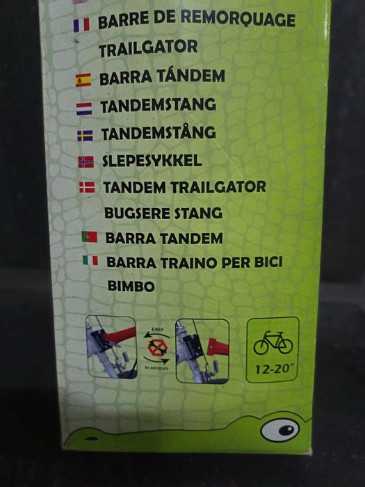 Trail-Gator Barra Tandem, NOVA - Barra de reboque entre bicicleta para adultos e bicicleta infantil