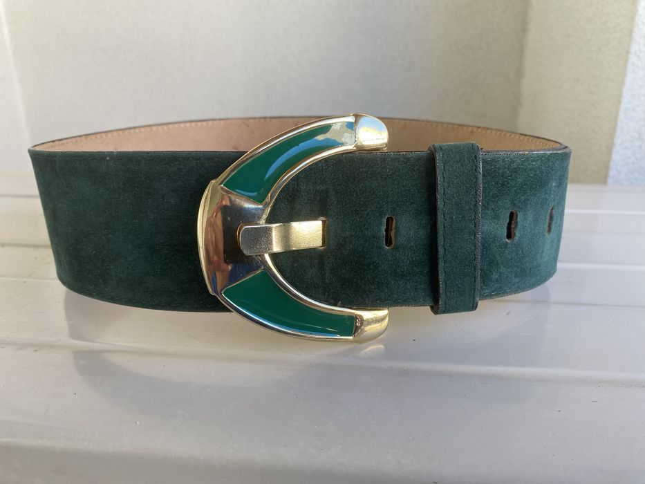 Cinto vintage, de cor verde
