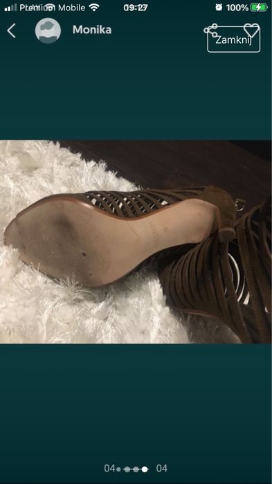 Zara sexi sandały z paseczków 39